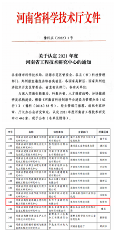 河南焦作千業新材料成功獲評“河南省高性能混凝土骨料創制工程技術研究中心”